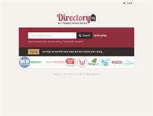 Tablet Screenshot of directory-sg.com